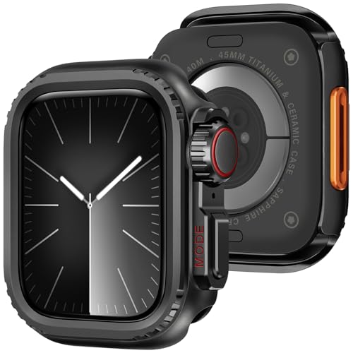 Funda Apple Watch 45mm Series 9 para proteger el reloj en el gimnasio y oficina