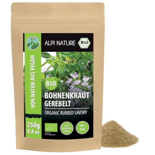 Produktfoto von Alpi Nature Bohnenkraut getrocknet BIO 250g, Bohnenkraut Gewürz gerebelt