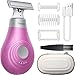 2025 New Bikini Trimmer for Women - Small But Powerful Electric Razors, Intimate Pubic Hair/Lady Facial Painless Removal, USB-C Cordless Body Shaver for Trip, Replaceable Wet/Dry Blade, Pink