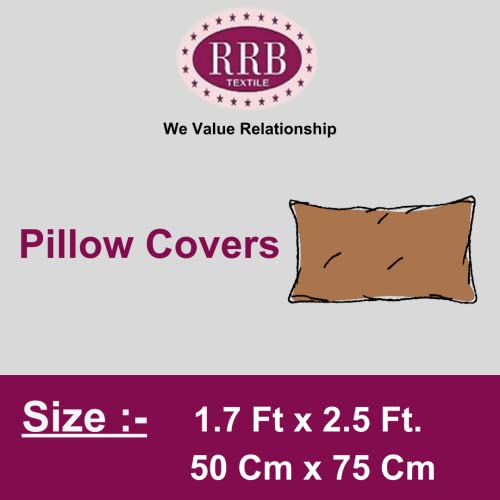 Image of King Size Microfibre Decorative Pillow Covers, Navy Blue Multicolour Heart Print-50 cm x 75 cm (8, Wine)