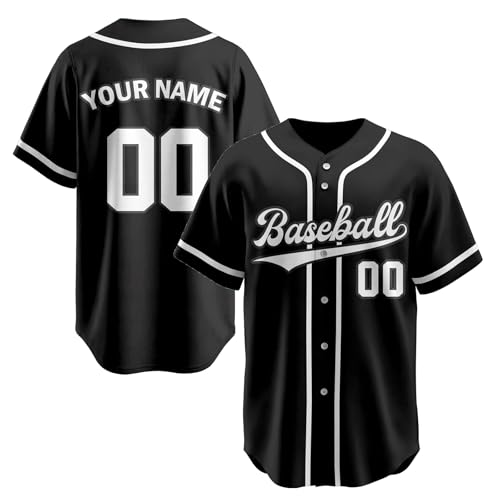 Custom Baseball Jersey, Personalized Stitched Printed Name Number Baseball Shirts Sports Uniforms for Men Women Kids miniatura 1