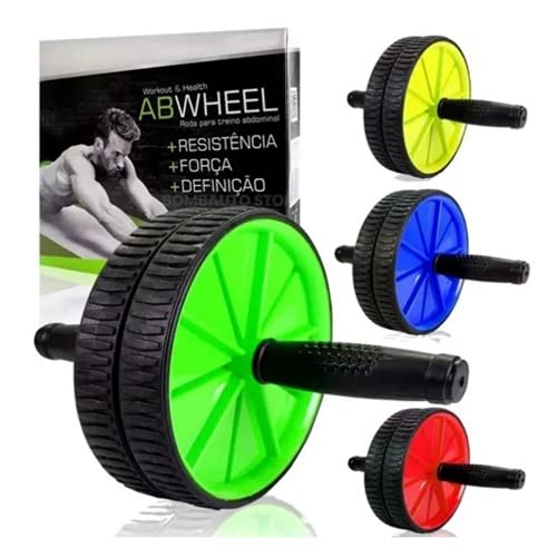 Roda Abdominal Mbfit Exercício Treino Dupla Mb57123 Tamanho:Único;Cor:Preto