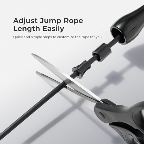 Sunny Health & Fitness Jump Rope for Gym Accessories, ABS Handle & PVC Rope - image 3