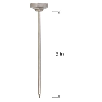 REOTEMP K79-2 Pocket Thermometer, Waterproof, 5 Stem, 1 Dial (-40 to 160 Fahrenheit)