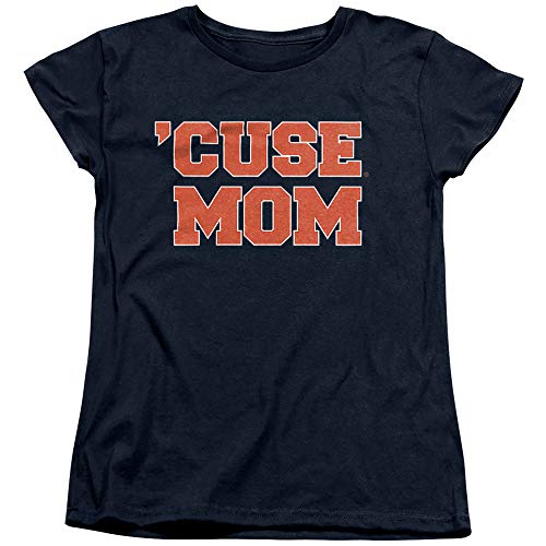 Syracuse University Official Mom Women's T Shirt, Navy, Small
