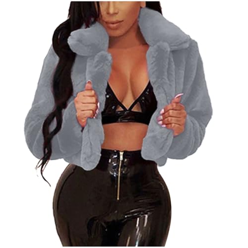 Womens Grass Warm Fuzzy Plain Jacket Outfit for Women Long Sleeve Turtle Neck Fall Winter 20252