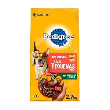 PEDIGREE Ração Carne e Vegetais Cães Adultos Raças Pequenas e Minis 2,7 kg