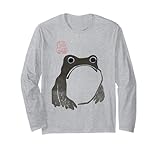carino cottagecore rana grumpy giapponese rana maglia a manica