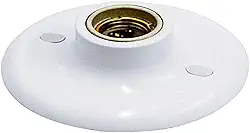 Plafonier Plafon Soquete Porcelana 100w Branco - Taschibra, E-27 SACO PLAST