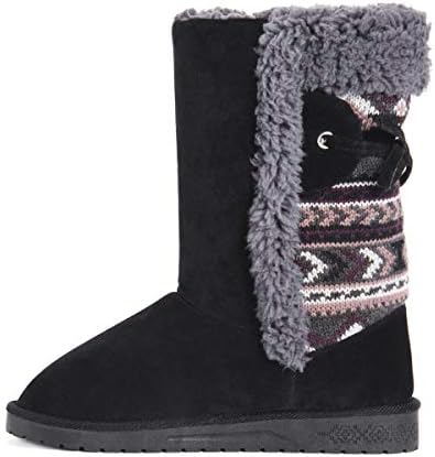 MUK LUKS Women's Missy Boots Fashion, Black, 10 | Image 6