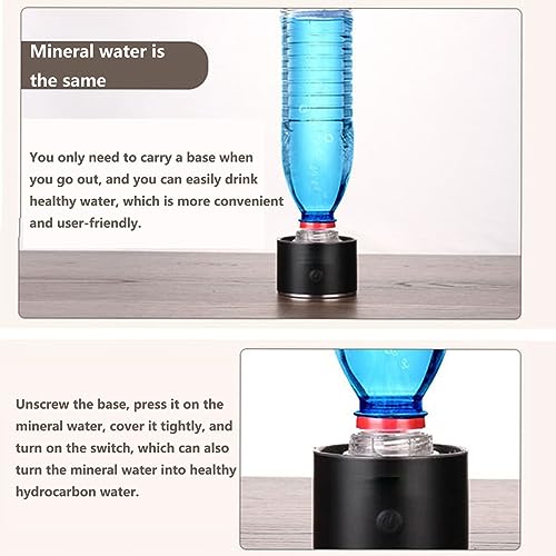 Bouteille d'eau à hydrogène PAHION portable argentée technologie SPE 1500 PPB