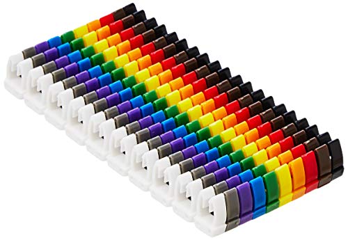 Delock Cable Marker Clips 0-9 Coloured Pack of 100 miniatura 2