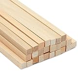 Creative Crafting: Transform your DIY projects with this 25 pack of square wooden dowels for crafting. This wooden square dowel pack is perfect for crafting and creative endeavors Versatile Wooden Craft Sticks: These unfinished wood sticks can be cus...