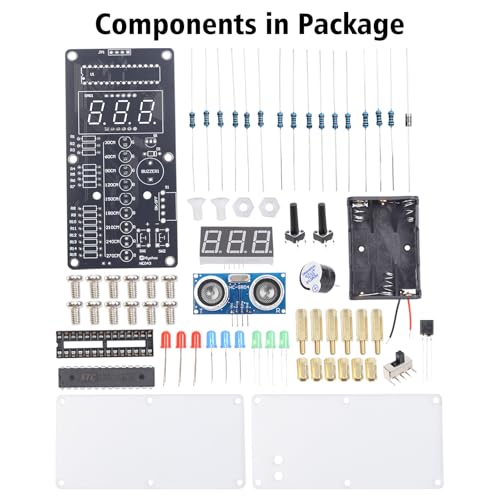 MIOYOOW HC-SR04 Ultrasonic Ranging Alarm Soldering Kit with LED Lights - Image 3