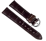  Maurice Lacroix Louisiana Optik Uhrenarmband Leder Band Dunkelbraun 16mm 19974