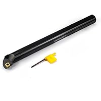 Vista 7 de OSCARBIDE Barra de mandrinar indexable de 1"x12", vástago de 1", longitud total de 12", Sclcr a mano derecha, insertos de carburo