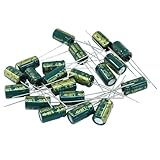 Hordion 20PCS 10V 470UF Electrolytic Capacitor, 0.24x0.47in High Frequency Aluminum Electrolytic Capacitors for TV LCD Monitor Game DIY Projects