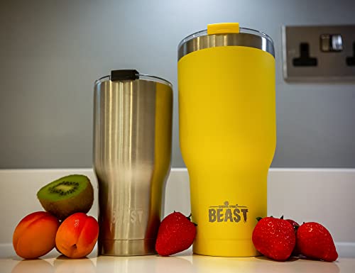 Greens Steel Beast Tumbler – 1050 ml (40 oz), Zitrone | Wiederverwendbarer Edelstahl, vakuumisolierter Becher… – Ansicht 8