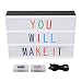 LitEnergy Light Up Your Life A4 Size Cinematic Light Box with Letters and LED Light (Colour Version)