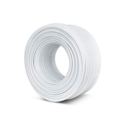 Food Grade 1/4 inch LLDPE Tubing produced in approved materials and are recommended for food quality applications (White, 50 Feet)