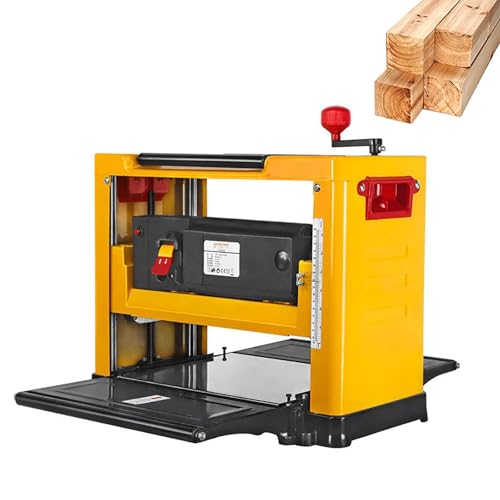 ZHJOPP Cepilladora de Espesor de Madera de 13 Pulgadas 2000 W, cepilladora de sobremesa Cepilladora de carpintería de 8000 RPM, para Corte de Madera, carpintería