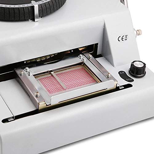Embossing Machine 72 Character PVC Card Embosser Machine Credit Card Magnetic Embossing Laser Engraved Dial Stamping Machine Printer for Gift Card, PVC Card, Bank Card, Letter of Credit, VIP Card - Thumbnail 3