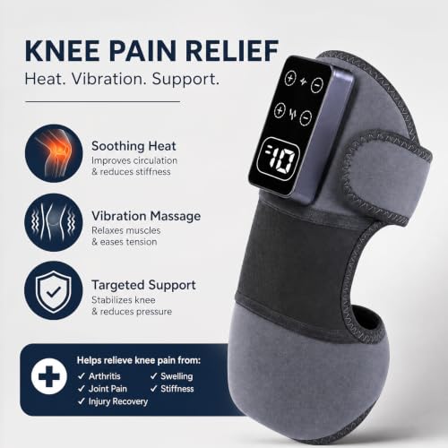 Masajeador de Rodillas con Calor - Bracera Eléctrica para Alivio del Dolor miniatura 5