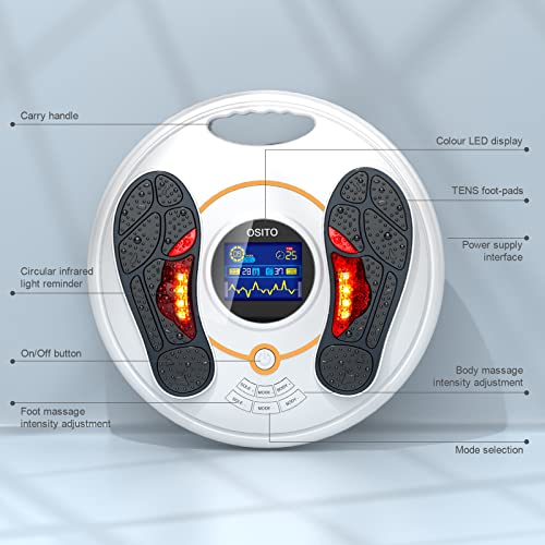 OSITO Medic Durchblutungs Stimulator für Füße und Bein, Mit 4 Gel-Pads Im ganzen Körper wird die Durchblutung verbessert. Lindert Schmerzen und entspannt die Muskeln, weihnachtsgeschenke für eltern. - Image 6