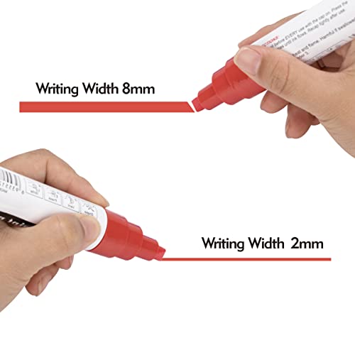 Zeyar Paint Markers, Jumbo Size, Chisel Point, Premium Waterproof & Smear Proof Ink, Aluminum Barrel, Great On Plastic, Wood, Rock, Metal And Glass For Permanent Marking (3 White Color) #TOP3
