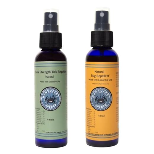 Nantucket Spider 2-Pack | Extra Strength Tick Repellent Spray (4 oz) and Original Insect Repellent Spray (4 oz) | Natural, DEET Free with Organic Essential Oils | Repels Ticks, Mosquitoes and Flies