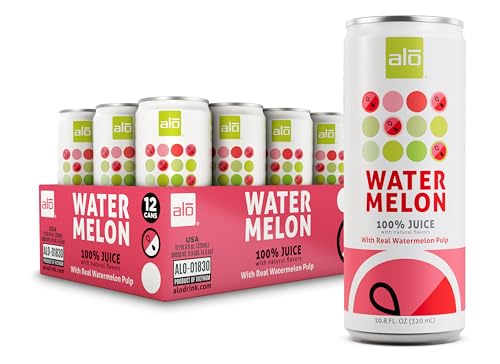 ALO Slim Can Juice, Watermelon with Real Fruit Pulp| 10.82