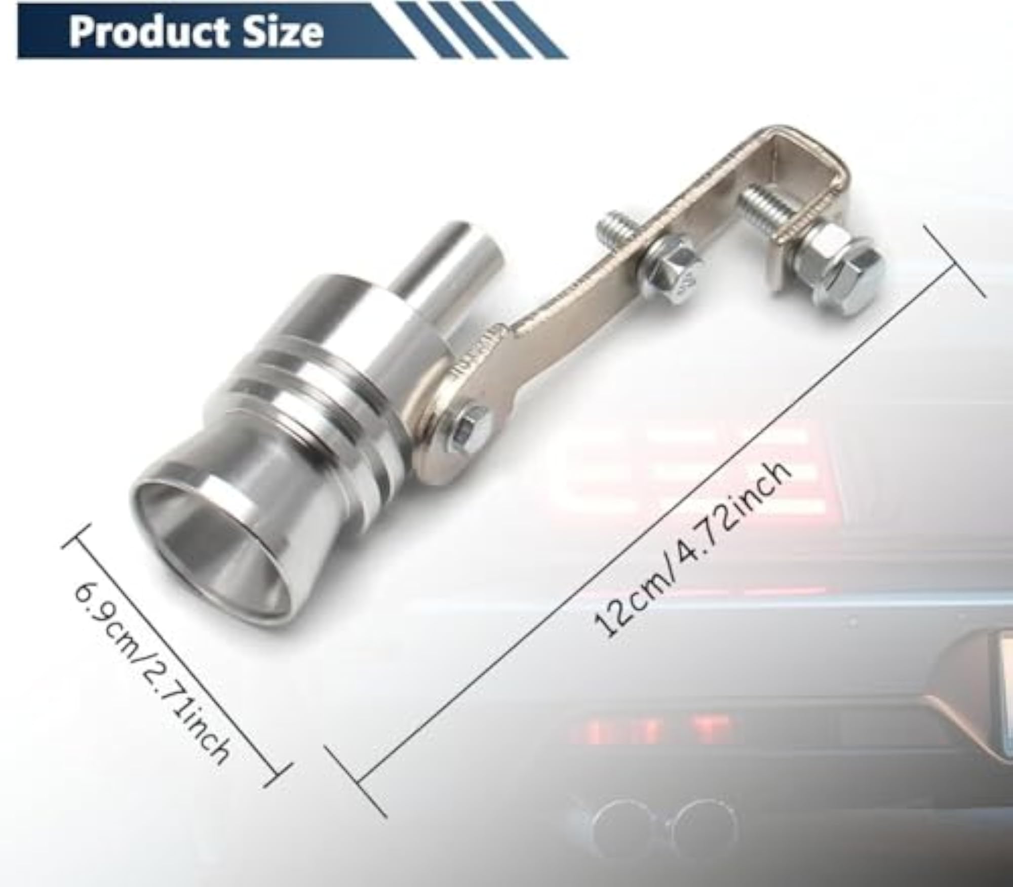Universal Turbo Sound Exhaust Pipe Oversized Roar Maker
