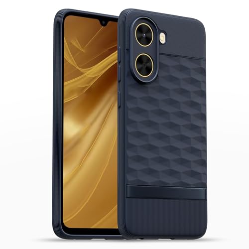 Image of Shockproof Case for Poco C71 4G / Redmi A5 4G | Full Camera Protection | TPU Flexible Back Cover for Poco C71 4G / Redmi A5 4G (Steel Blue)