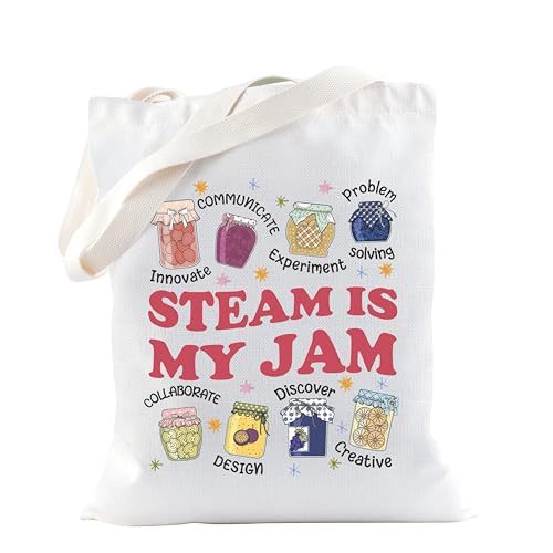Bolso tipo tote TSOTMO para profesores de ciencias: 'Steam is My Jam' miniatura 1