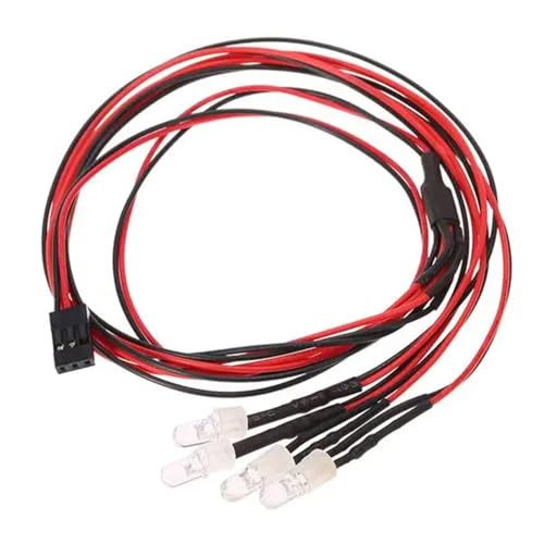 Luces Vehículo RC Traxxas TRX4 Axial SCX10 HSP Lámparas Kit 4 Luces 3 Ch 2