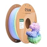 eSUN – eSUN Matte PLA Rainbow Filament 1.75mm, Makrone,1KG