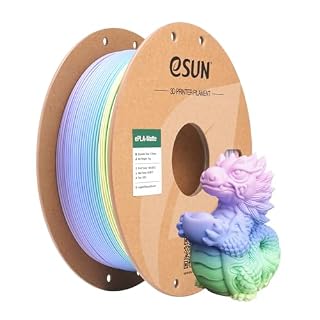 eSUN マットレインボー PLA フィラメント 1.75mm マルチカラー グラデーション 1kg マカロン