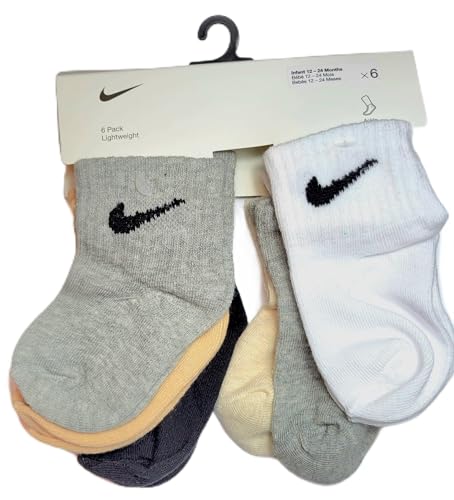 Nike Infant Lightweight Ankle Socks (6 Pack) 12-24 Months
