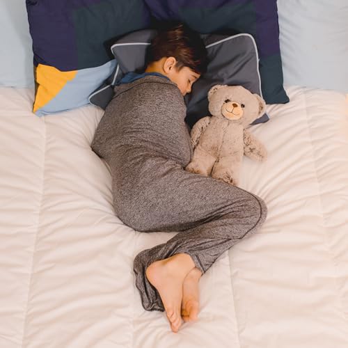 Product Image of the Hug Sleep Pod Move for Kids, Wearable Blanket for 7-10 Year Old Girl or Boy, Weighted Blanket Alt, Seen on Shark Tank, Cooling Sensory, Machine Washable Cozy Blankets, Grey