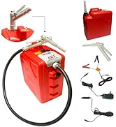 PumpMatic Fast Flow Fuel Transfer Pump - 3.8 GPM, Heavy-Duty Hose, LED Display, Multi-Power Optio...