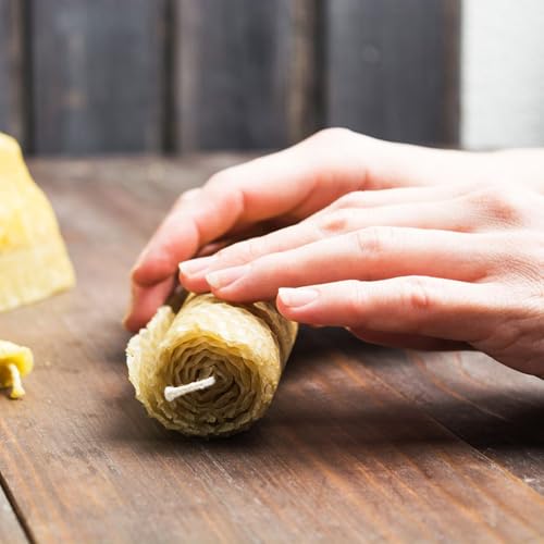 Miniatura 6 de 30 Piezas Hojas De Cera De Abeja 100 Pura Placas De Cera De Abejas Amarillo Natural Cera Para Hacer Velas Uno Mismo Manualidades