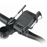 SKS GERMANY SMARTGRAB 360 Handyhalterung (Smartphone-Halter für den Lenker, automatische Klemmung durch Scherentechnik, 360° drehbar für Hoch- und Querformat, 20,5–35 mm Durchmesser, Made in Germany)