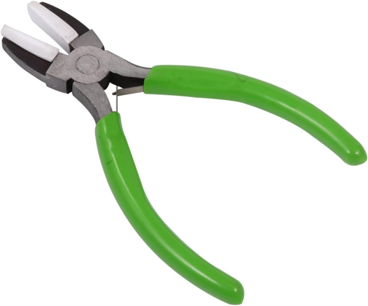 Tofficu 1set Plastic Handle Pliers for Jewelry Making Manual Pliers Jewelry Tools for Crafting and Decoration Green