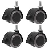 TOYZFRIENDY Lot de 4 Roulettes Pivotantes Universelles 15 Pouces Filetage M8 X 15 MM Roues...