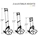 ZENY Folding Hand Truck Dolly Aluminum Hand Cart Portable Folding Trolley with Telescoping Handle and Bungee Cords, 175 lbs Capicity, for Moving and Travel