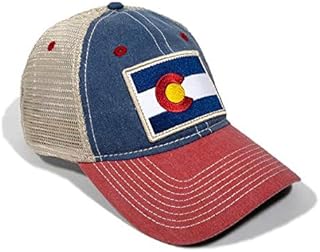 Denim Flag Patch Vintage Trucker Hat - Small Fit