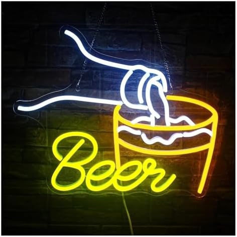 Neon Lights Beer Signs Wall Decor Colorful For Home Bar Hotel Kitchen Birthday image 4