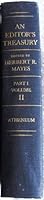 An Editor's Treasury: A Continuing Anthology of Prose, Verse, and Literary Curiosa (Part I, Volume II) B00BAHL6XC Book Cover