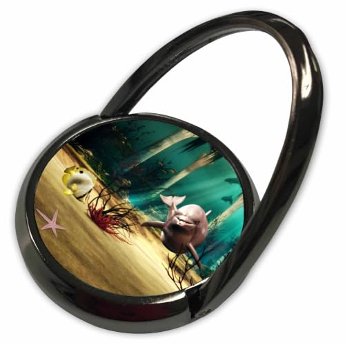 3dRose Dolphin in Atlantis Phone Ring