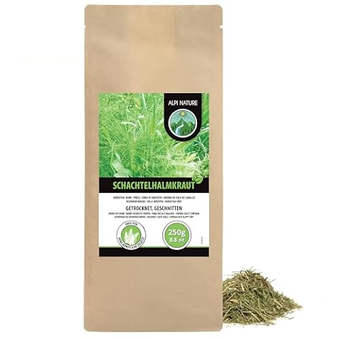 Alpi Nature Herbata ze Skrzypu 250g, Suszone i Cięte Ziele Skrzypu Polnego, Herbata Liściasta